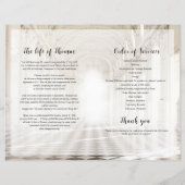 天の葬儀プログラムテンプレート (裏面)