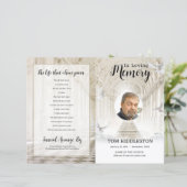 天の葬儀プログラムテンプレート (スタンド正面)