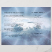 天の葬儀プログラムテンプレート (裏面)