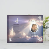 天の葬儀プログラムテンプレート (スタンド正面)