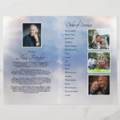 天の葬儀プログラムテンプレート (裏面)