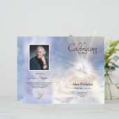 天の葬儀プログラムテンプレート (スタンド正面)