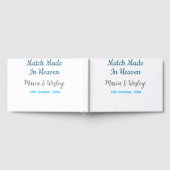 天の藍黒カップル名の日付 ゲストブック (全面)