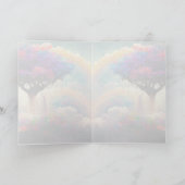 天の虹、橋の挨拶カード / メッセージカード カード (内部)