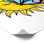 天の蝶の太陽 ポスター (角)