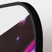 天の蝶の女性の黒と白 ピックルボールラケット (左詳細)