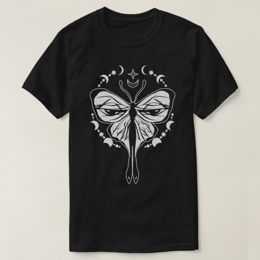 天の蝶の神秘的な蝶ファンセレスティ Tシャツ (デザイン正面)