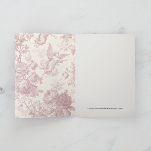 天の調べ エンジェル グリーティング カード (内部)