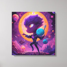 天の調和：美学宇宙ヴィジョンアート キャンバスプリント