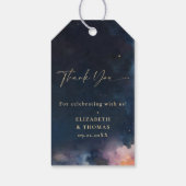 天の贈り物 ミッドナイトブルー スターズ コズミックギャラクシー ギフトタグ (裏面)