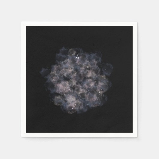 天の赤ちゃんシャワー暗水カラー男の赤ちゃん スタンダードカクテルナプキン (正面)