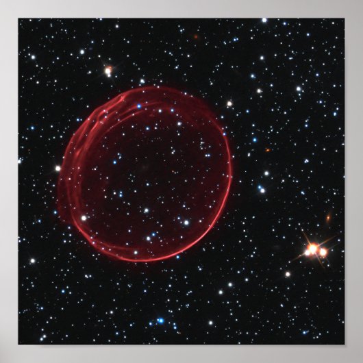 天の超新星バブル宇宙写真 ポスター (正面)