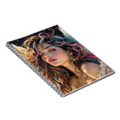 天の輝き – レインボーウィングエンジェルポートレート ノートブック (右側)