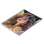 天の輝き – レインボーウィングエンジェルポートレート ノートブック (左側)