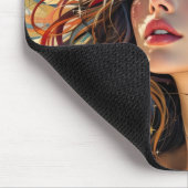 天の輝き – レインボーウィングエンジェルポートレート マウスパッド (コーナー)