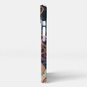 天の輝き – レインボーウィングエンジェルポートレート iPhoneケース (左側面)