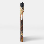 天の輝き – レインボーウィングエンジェルポートレート iPhoneケース (右側面)