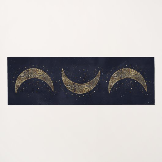 天の金ゴールドムーンエステティック ヨガマット (裏面(横))