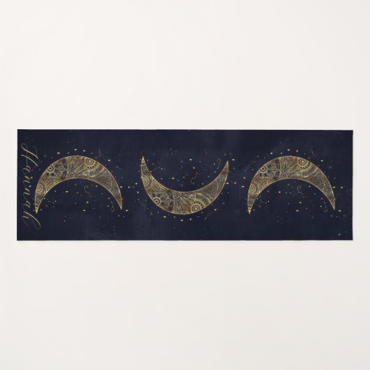 天の金ゴールドムーンエステティック ヨガマット (正面(横))