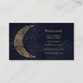 天の金ゴールドムーンエステティック 名刺 (裏面)