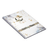 天の金ゴールドムーンスターズ ノートブック (右側)