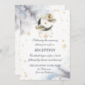 天の金ゴールドムーンスターズ 招待状 (正面/裏面)