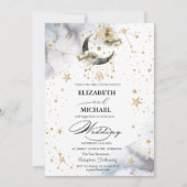 天の金ゴールドムーンスターズ 招待状 (正面)