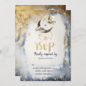 天の金ゴールドムーンスターズ 招待状 (正面/裏面)