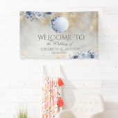 天の金ゴールド太陽、ブルームーンバラ金ゴールド星 横断幕 (インサイチュ)