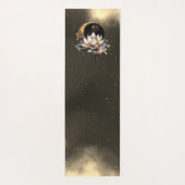 天の金ゴールド太陽、ムーンロータスナイトスカイ ヨガマット (裏面)