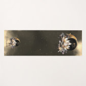 天の金ゴールド太陽、ムーンロータスナイトスカイ ヨガマット (正面(横))