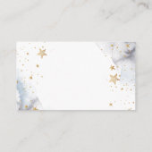 天の金ゴールド太陽、月、星の花 エンクロージャーカード (裏面)