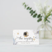 天の金ゴールド太陽、月、星の花 エンクロージャーカード (スタンド正面)