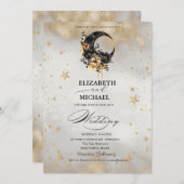 天の金ゴールド星フローラ衛星スクリプト 招待状 (正面/裏面)