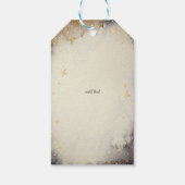 天の金ゴールド星ムーンズダーク ギフトタグ (裏面)