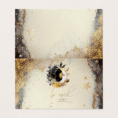 天の金ゴールド星ムーンズダーク 名刺 (外部フラット)