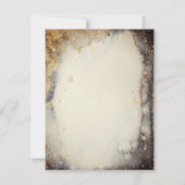 天の金ゴールド星ムーンズダーク 招待状 (裏面)