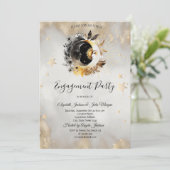 天の金ゴールド星ムーンズフラワー 招待状 (スタンド正面)