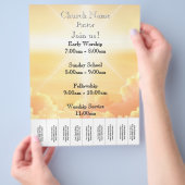 天の金ゴールド雲教会サービス チラシ (手)