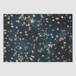 天の金星が紺色の銀河にきらめく 薄葉紙