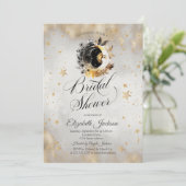天の金星 シャワー ブライダル フラワー ムーン 招待状 (スタンド正面)