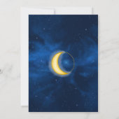 天の金星 ミッドナイトブルー ロマンチック 招待状 (裏面)