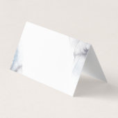 天の金色の月と星のお礼カード 名刺 (裏面)