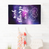 天の銀河のウェディング ずっとあなただった バナー 横断幕 (インサイチュ)