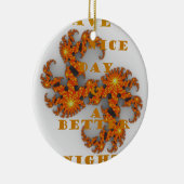 天の銀河は良い日と良い夜を持っている セラミックオーナメント (右)