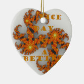 天の銀河は良い日と良い夜を持っている セラミックオーナメント (右)