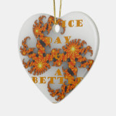 天の銀河は良い日と良い夜を持っている セラミックオーナメント (左)