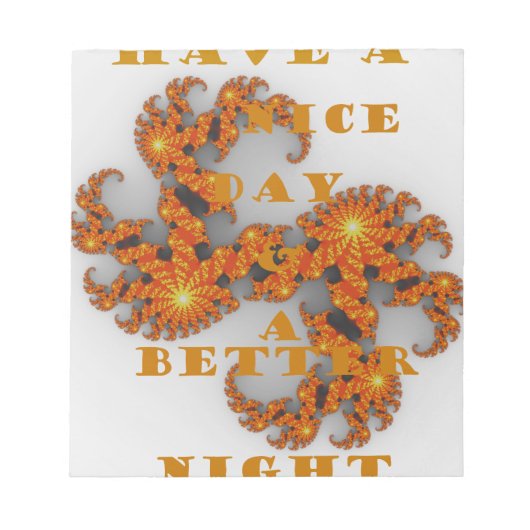 天の銀河は良い日と良い夜を持っている ノートパッド (正面)