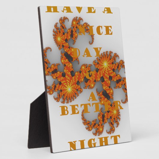 天の銀河は良い日と良い夜を持っている フォトプラーク (側面)