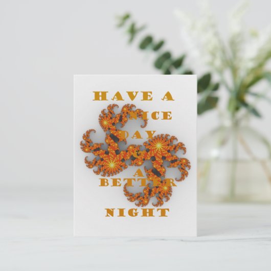 天の銀河は良い日と良い夜を持っている ポストカード (スタンド正面)